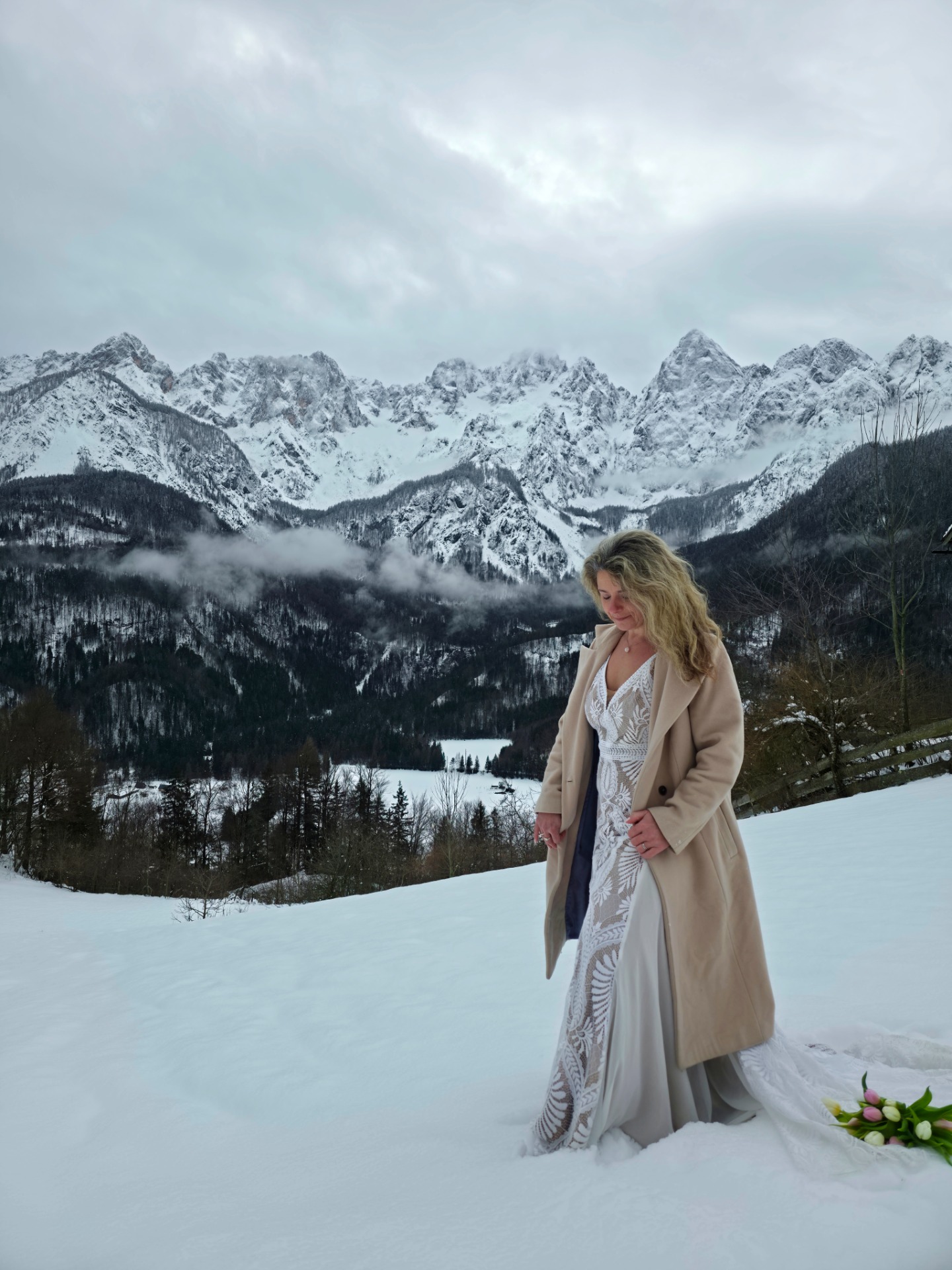 zimní svatba v horách